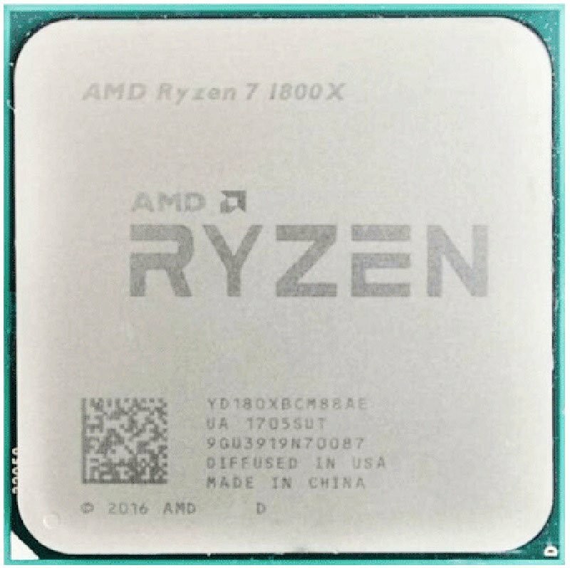 AMD Ryzen 7 1800X R7-1800X 3.6 GHz 14 nm 8-Core Socket AM4 CPU Processors