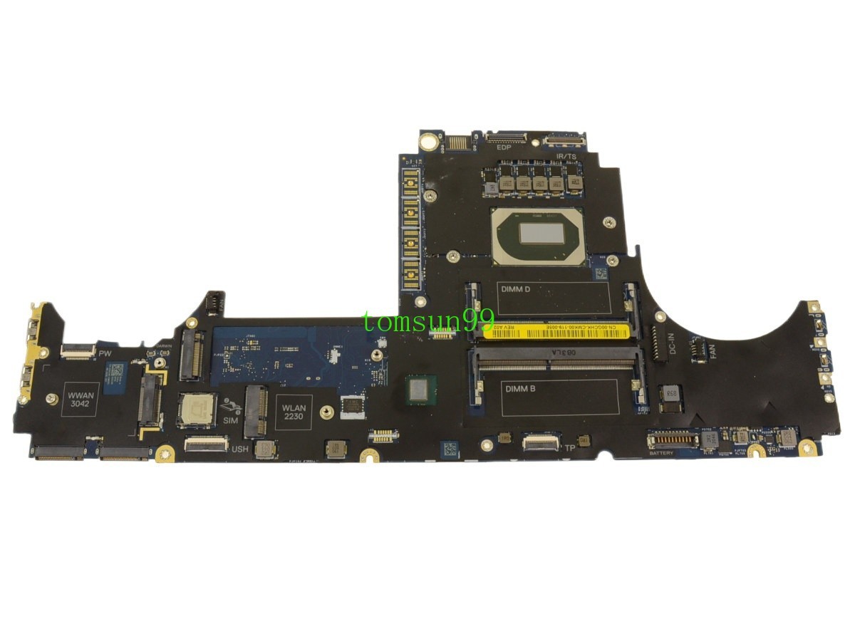 For Dell Precision 7550 Motherboard LA-H281P 0GCHK W/ W-10885M CPU 2.40GHz