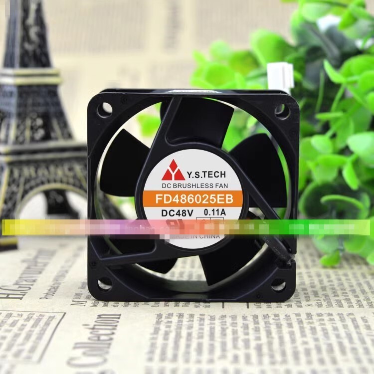 Y.S.TECH FD486025EB 6025 6CM 48V 0.11A 2PIN Cooling Fan
