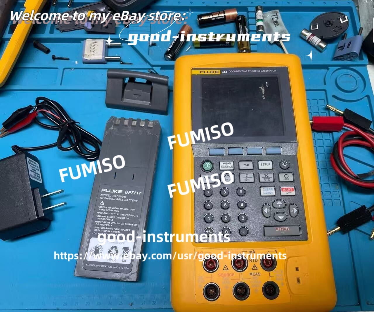 Fluke 744 Record multi-function process calibrator/used free shipping warranty#*