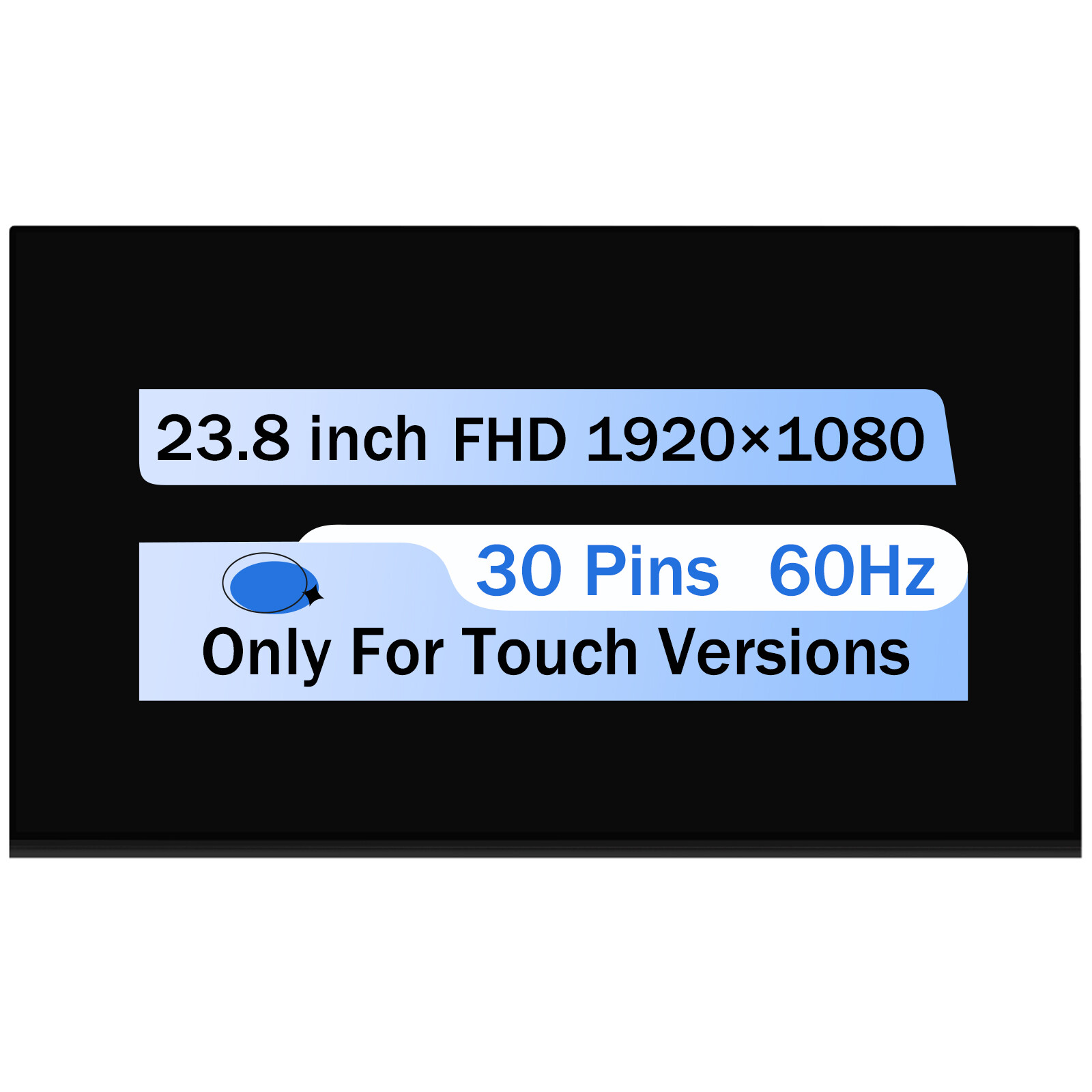 23.8″ MV238FHM-K10 LED LCD Touch Screen Replacement Display Panel FHD 1920X1080