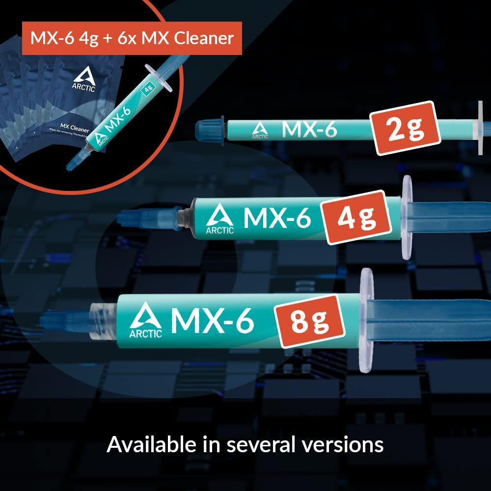 MX-6 (4 G) – Ultimate Performance Thermal Paste for CPU, Consoles, Graphics Card