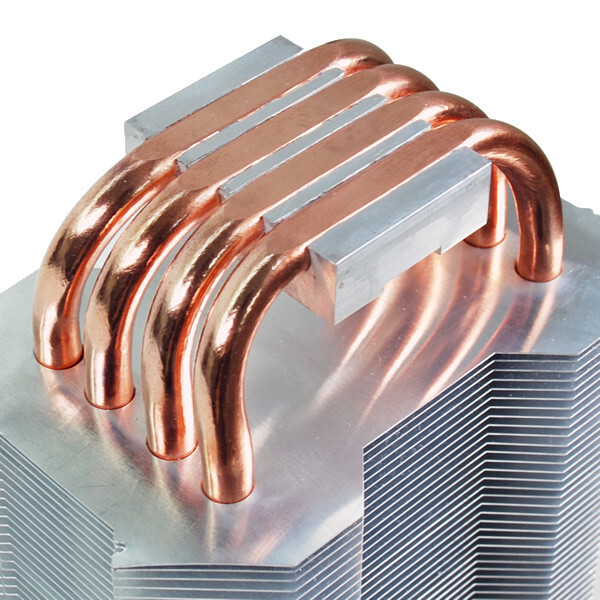 Evercool Transformer 4 Copper Heatpipe Dual-Fan CPU Cooler for LGA 775 1156 1366