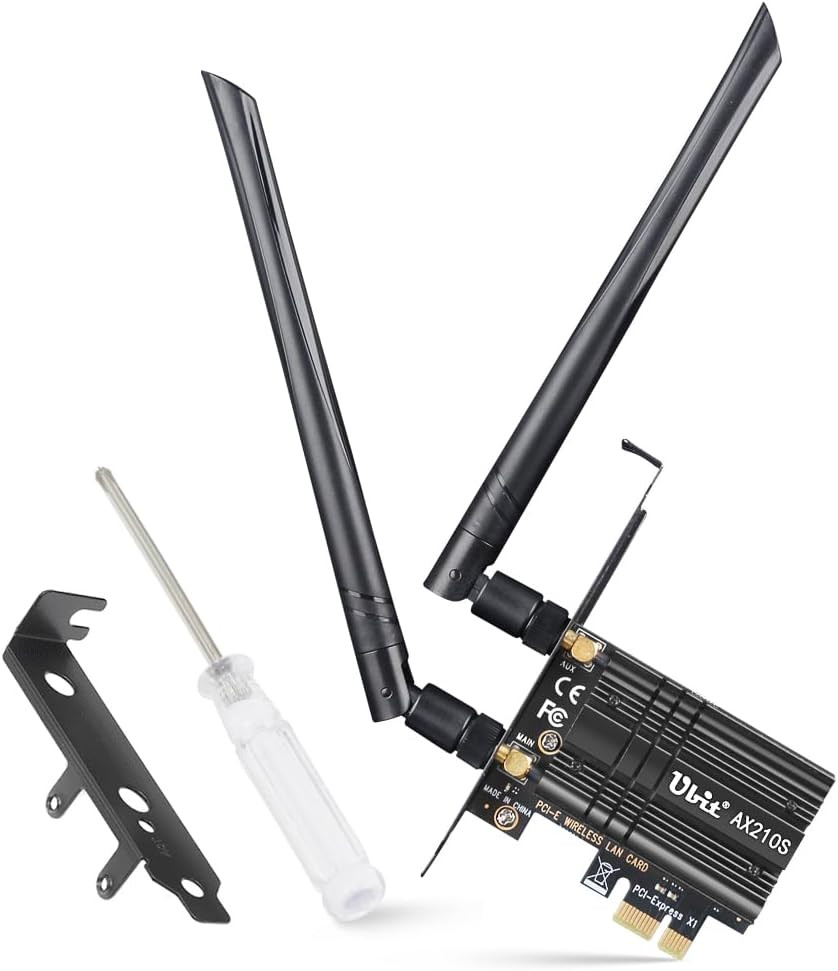 Wifi Card 6E 5400Mbps for Intel (6Ghz&5Ghz&2.4Ghz) Pcie Wifi Card, BT 5.3, Pcie