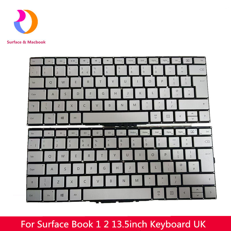 New For Surface Book 2 Keyboard 1834 1835 1832 13.5inch UK