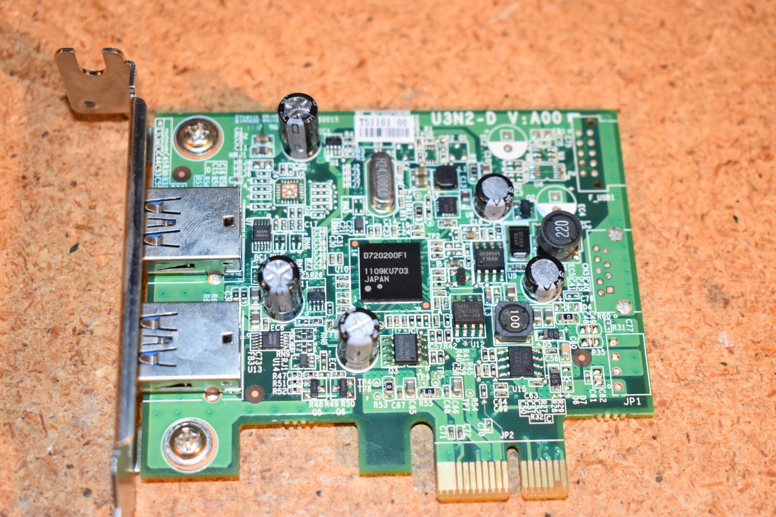 Dell 0FWGJ8 FWGJ8 USB 3.0 Dual-Port PCIe Low Profile Expansion Card U3N2-D