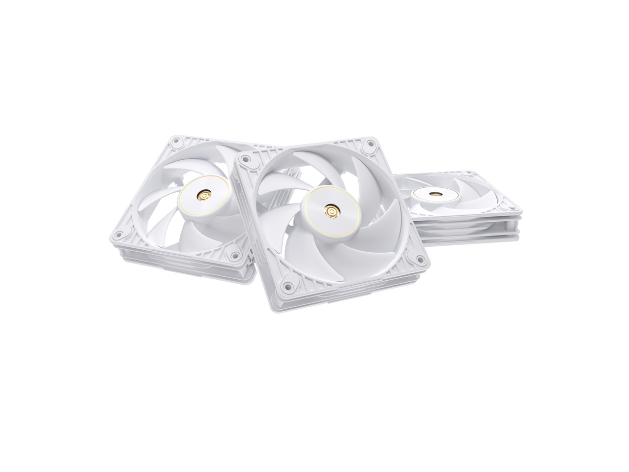 ASUS ProArt PF120 White Edition 3-Pack 120mm PWM Fans, 3000RPM, High