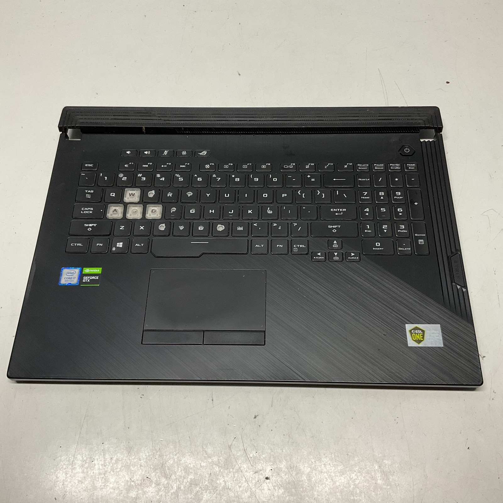 OEM GENUINE ASUS ROG Strix G731G backlit US keyboard palmrest