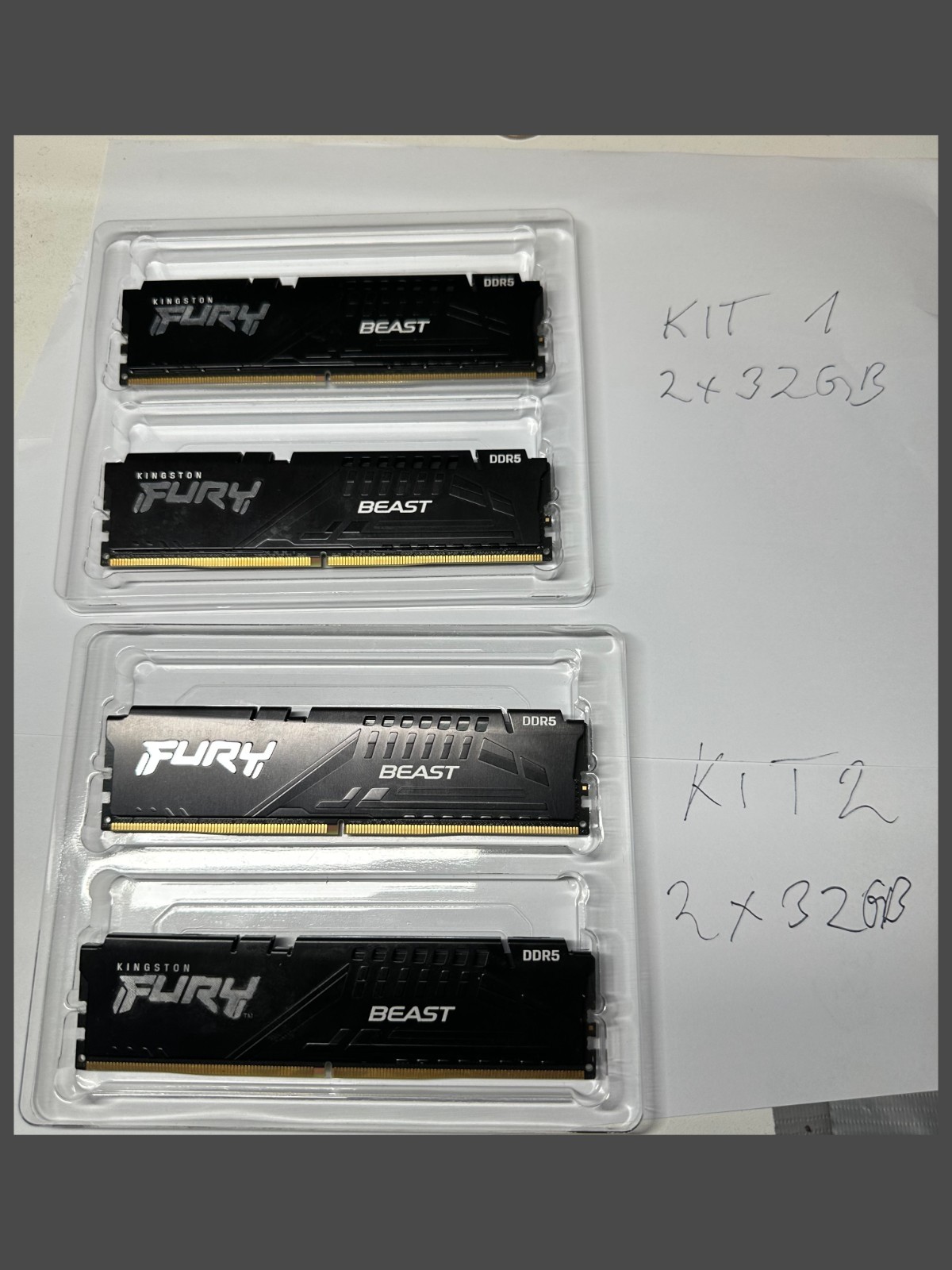 Kingston FURY Beast DDR5 64GB, 2x32GB, 5200 MT/s, CL40
