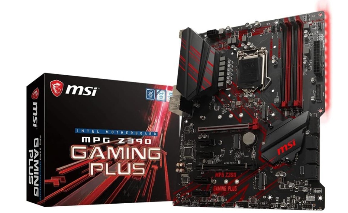 MPG Z390 GAMING PLUS LGA 1151 MSI Intel ATX Motherboard M.2 USB 3.1 DDR4