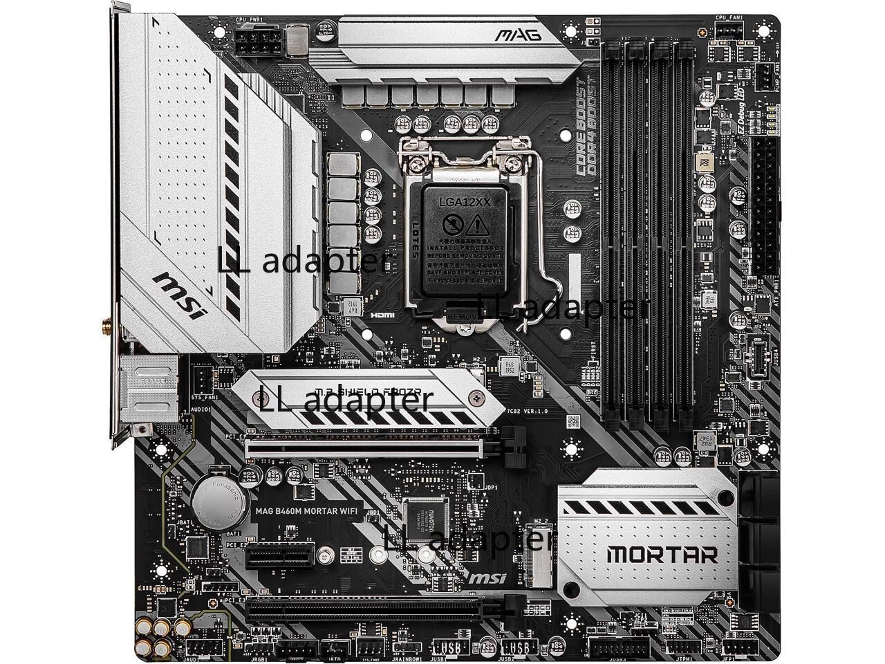 MSI MAG B460M MORTAR WIFI LGA 1200 Intel B460 Micro ATX Intel Motherboard