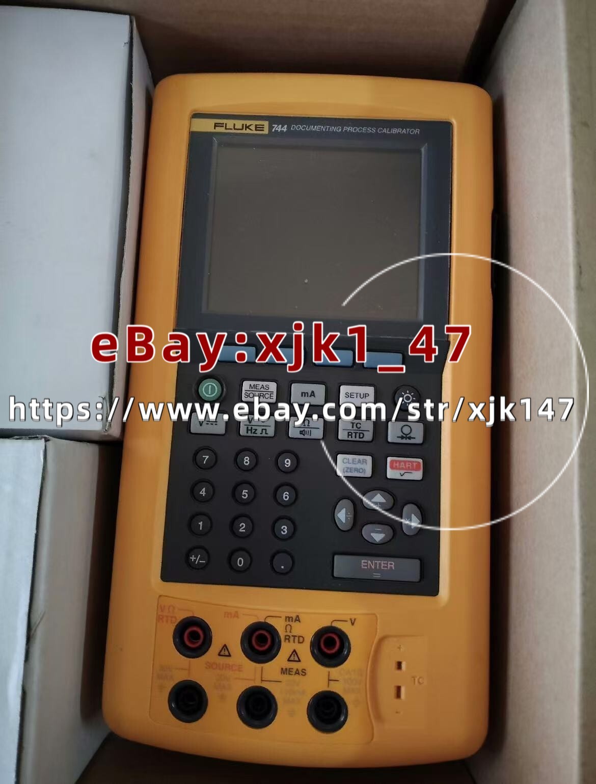 Fluke 744 Record multi-function process calibrator/used free shipping warranty#