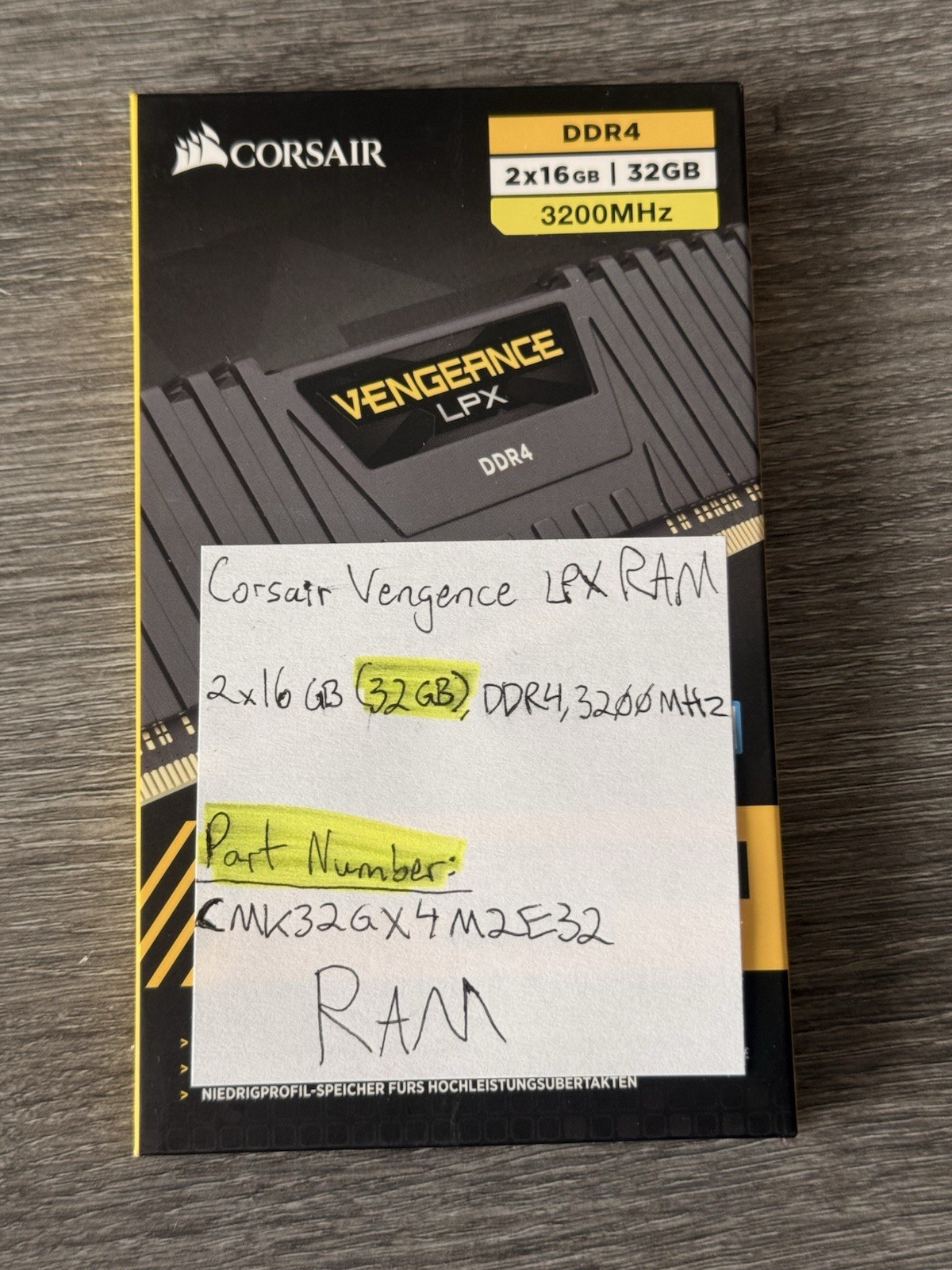 Corsair Vengeance LPX 32GB (2x16GB) 3200MHz DDR4 RAM (NEW/SEALED)