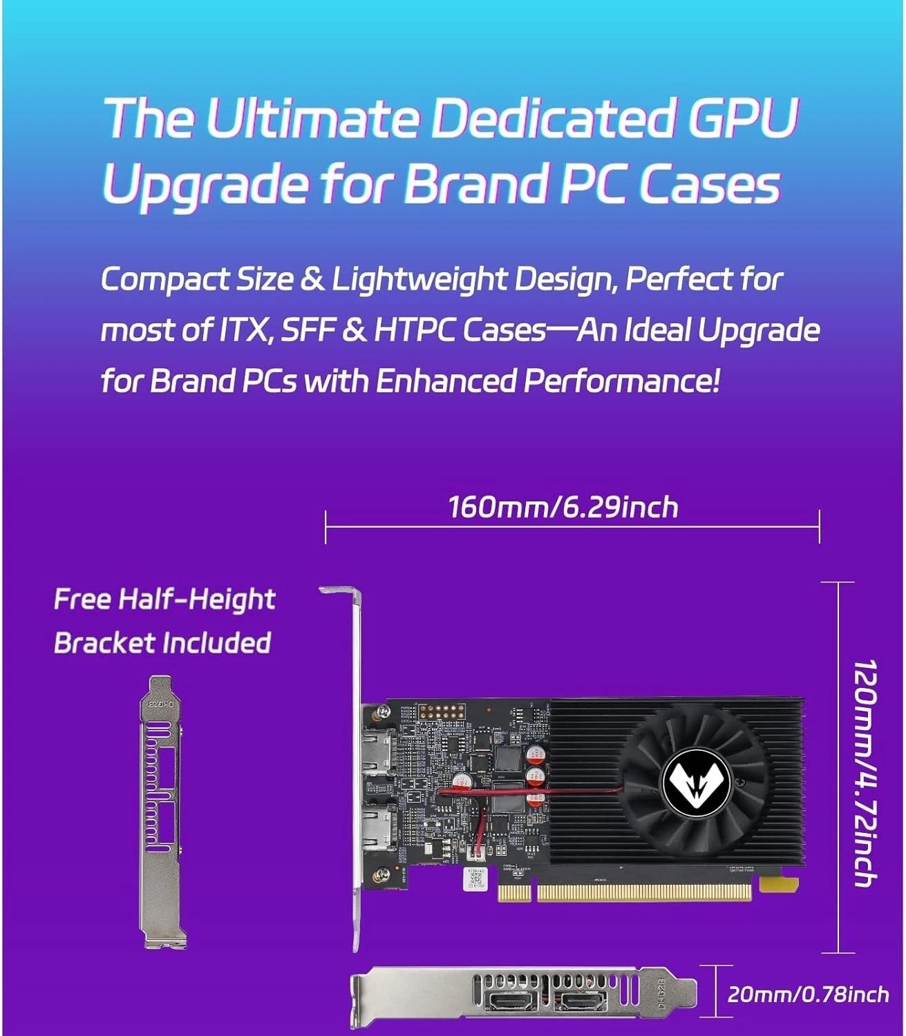 AMD Radeon R7 350 4GB GDDR3 Graphics Card – Dual HDMI for Multi-Monitor Setup