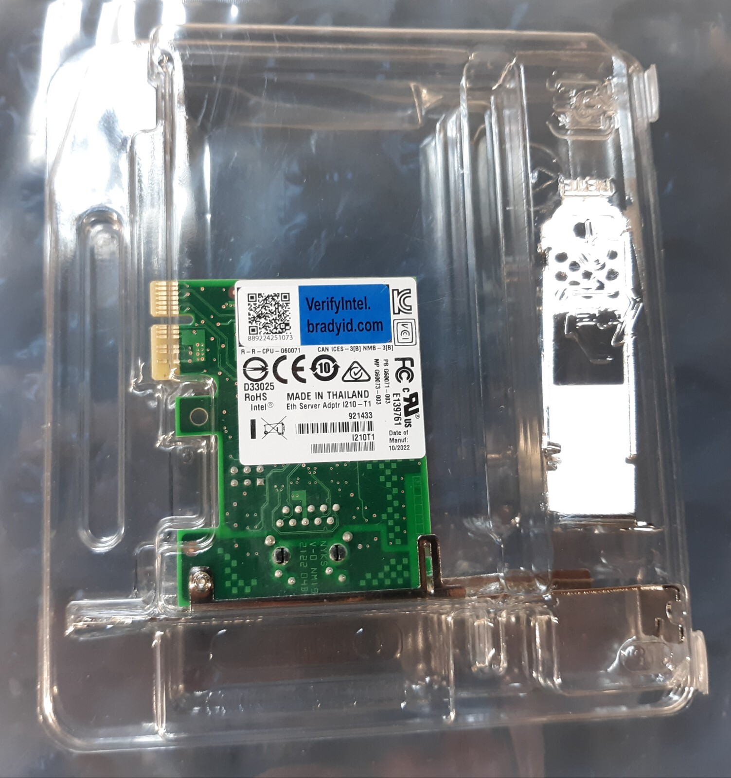 Intel E139761 10Base-T/100Base-TX Fast Ethernet PCI Server Network Adapter *NEW*