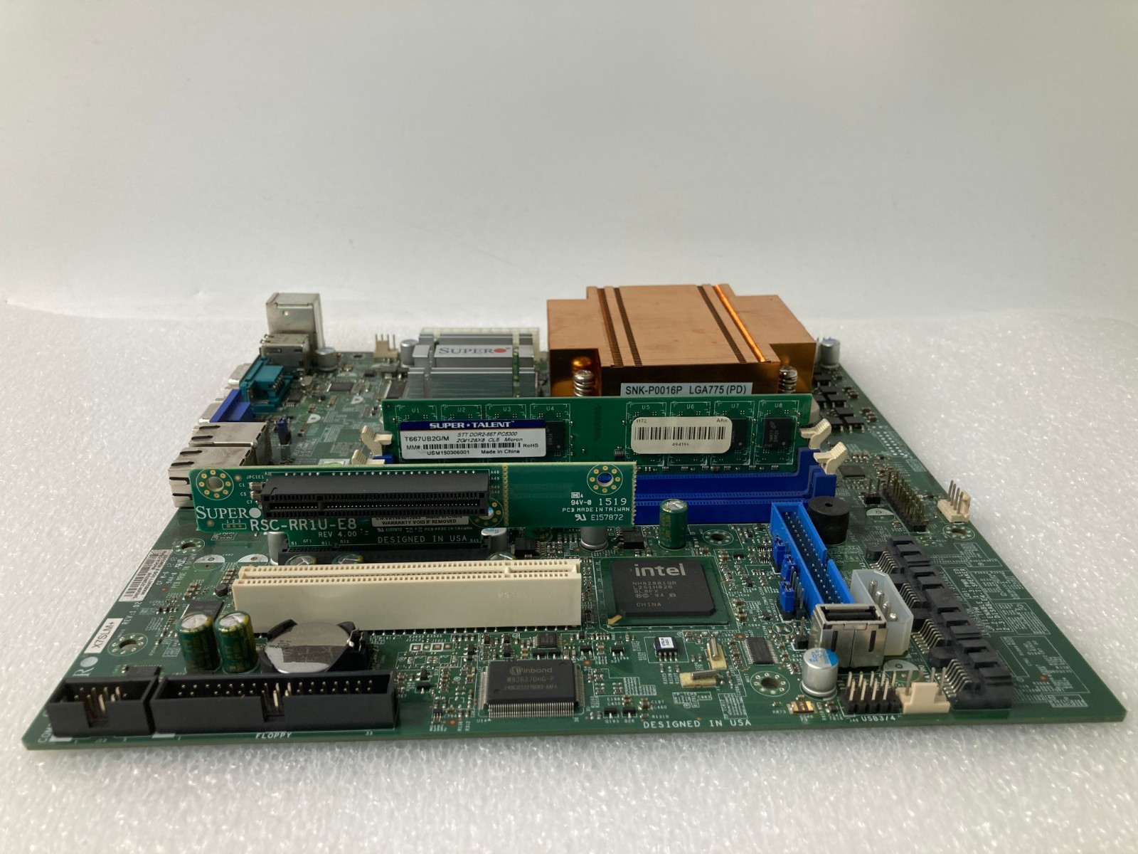 Supermicro X7SLM+ w/ Intel Pentium 4 651 2GB DDR2 RSC-RR1U-E8
