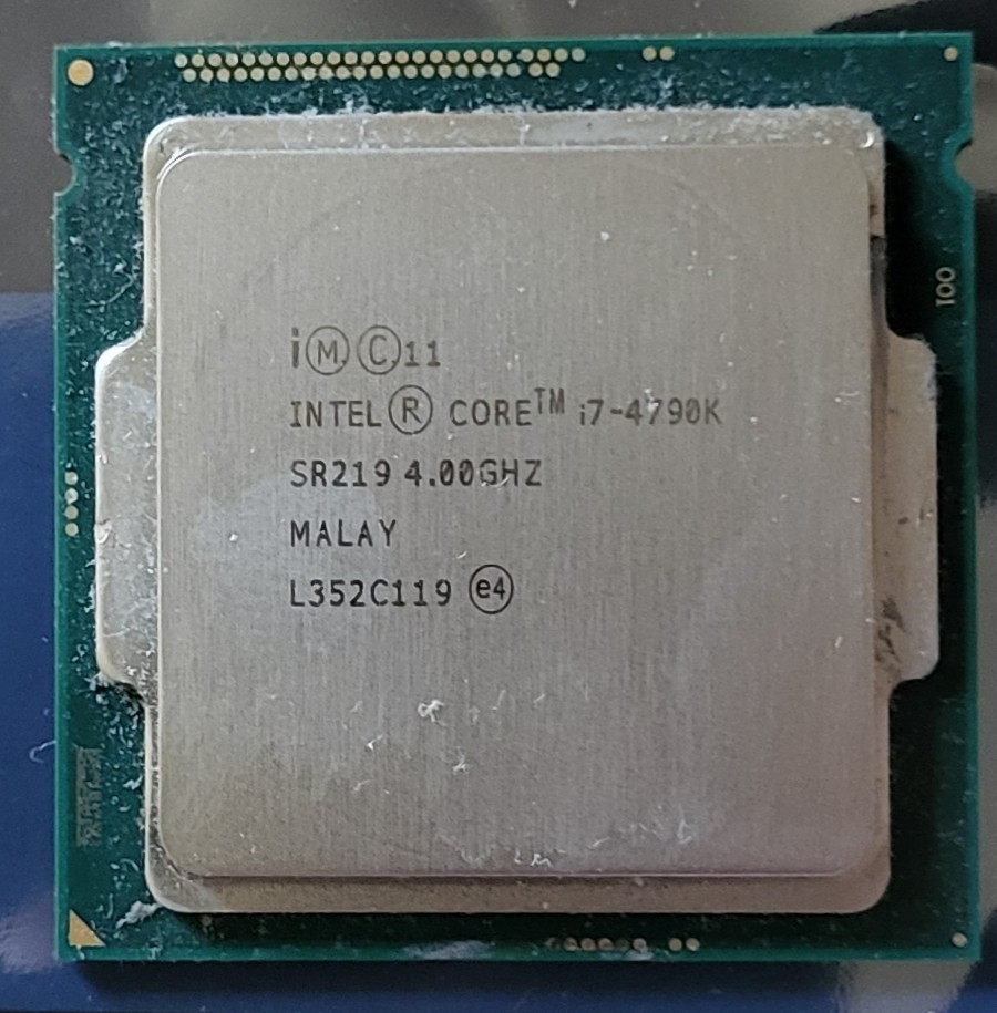 Intel Core i7-4790K SR219: LGA1150 4C/8HT 4.0GHz SR219 – Std Cooler Included