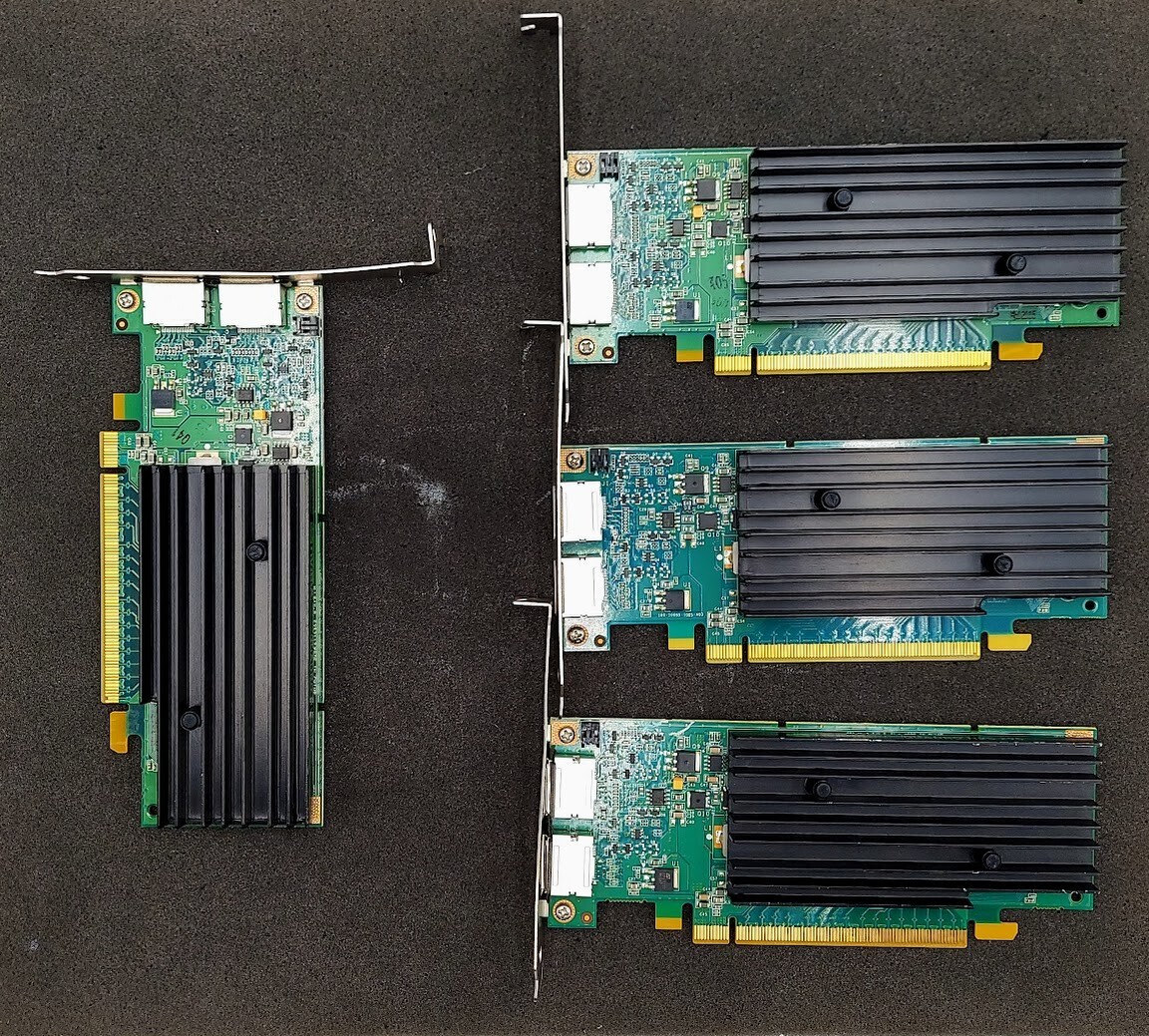 LOT OF 4 Dell Quadro NVS 295 PCIe GDDR3 Dual D-Port Graphics Card