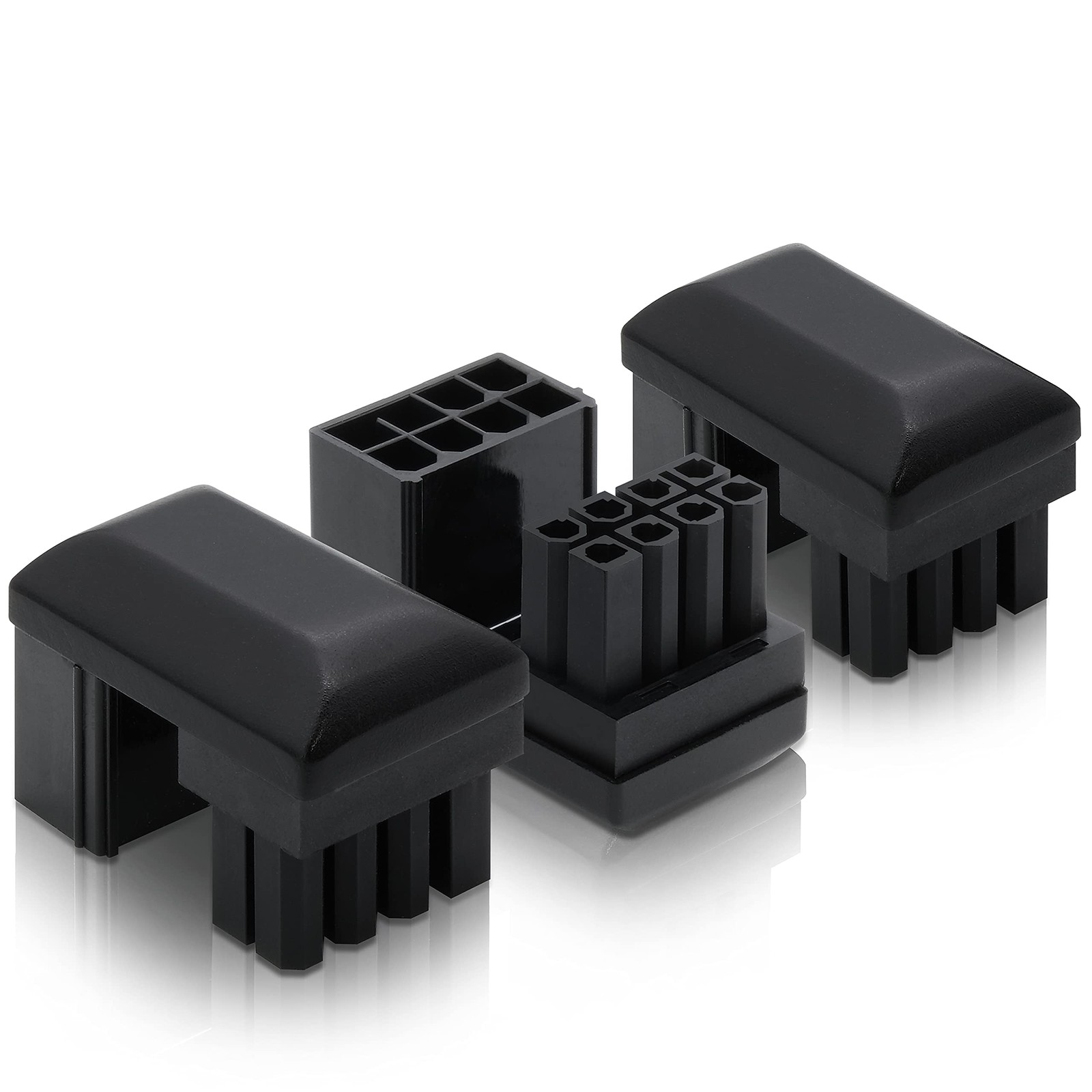 EZDIY-FAB GPU VGA PCIe 8 Pin U Turn 180 Degree Angle Connector Power Adapter Boa