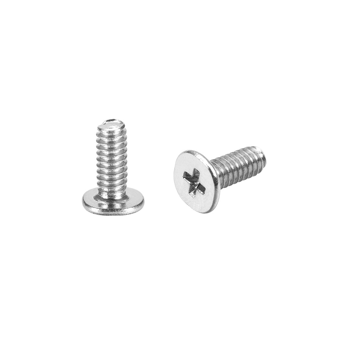 M2 x 5mm Laptop Computer Screws 3.8mm Dia Phillips Head Screw Silver Tone 50pcs