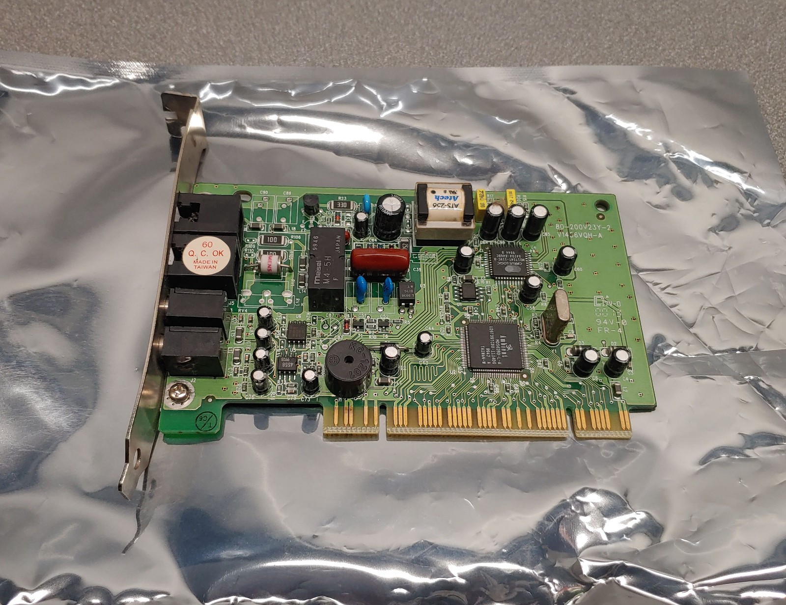 V1456VQH-A 56K Data Fax Voice PCI PnP Computer Modem Card 80-200V23Y-2