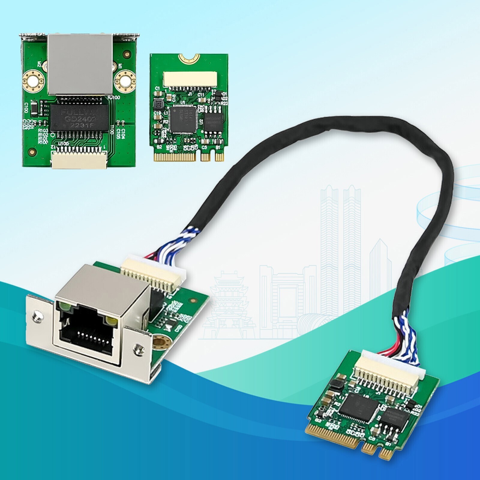 M.2 A+E 2.5GbE Intel I226-V Ethernet. NIC Card Multi-Gig 2.5G/1G/100M NGFF 2230