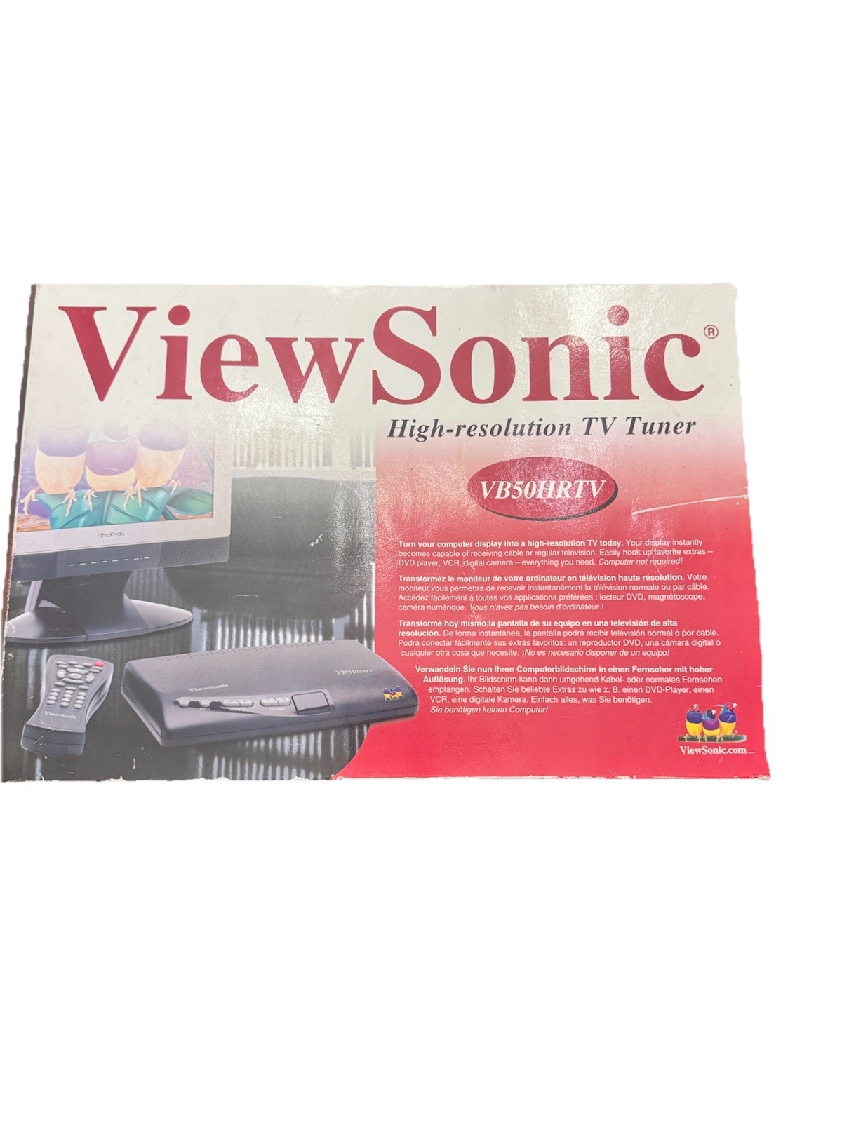 ViewSonic Viewbox VB50HRTV High-Resolution TV Tuner for Monitor VB50HRTV- Sealed