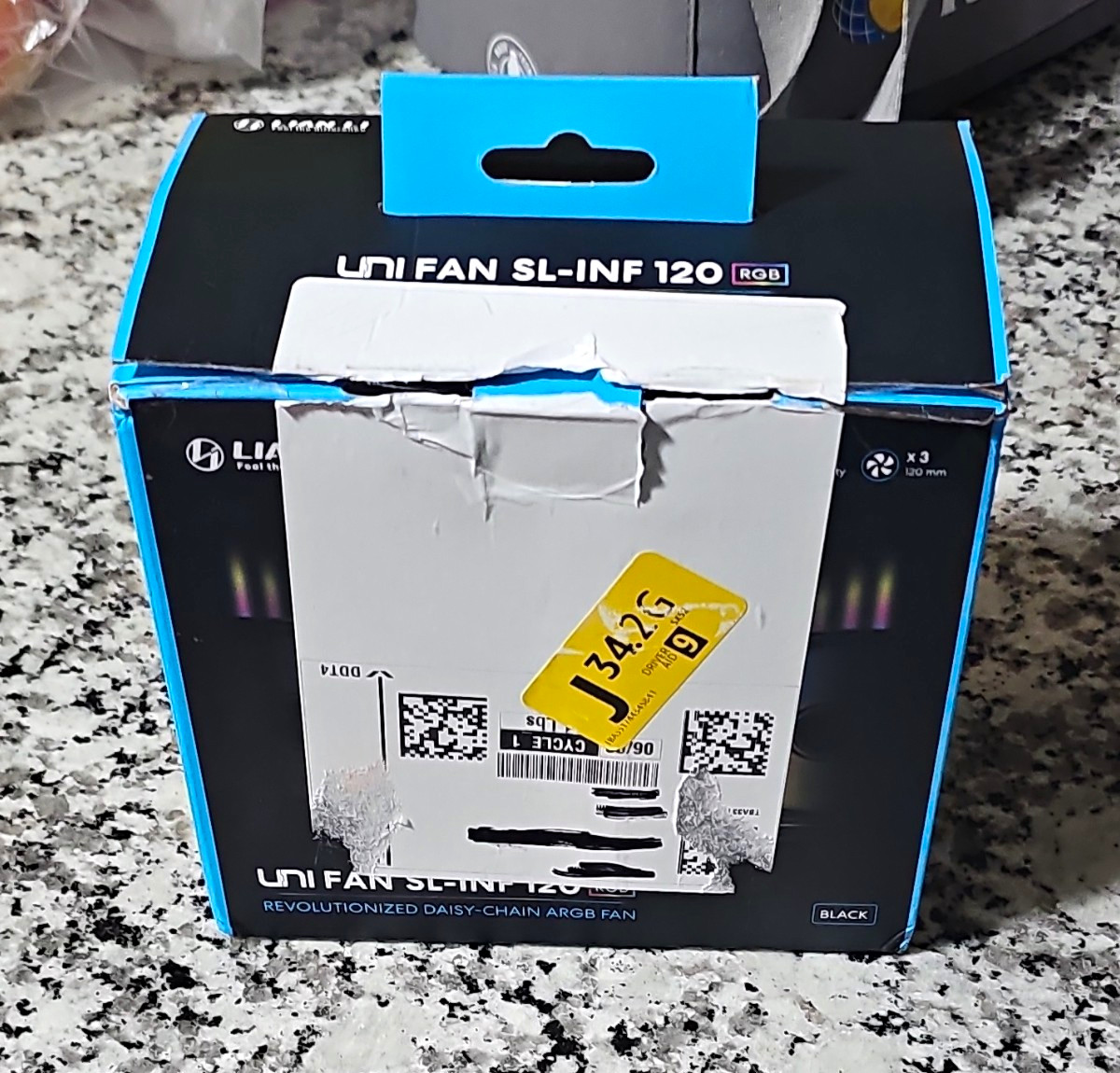 Lian Li UNI FAN SL-INF 120 RGB 120mm Black Case Fan 4-Pin 2100RPM 61.3CFM