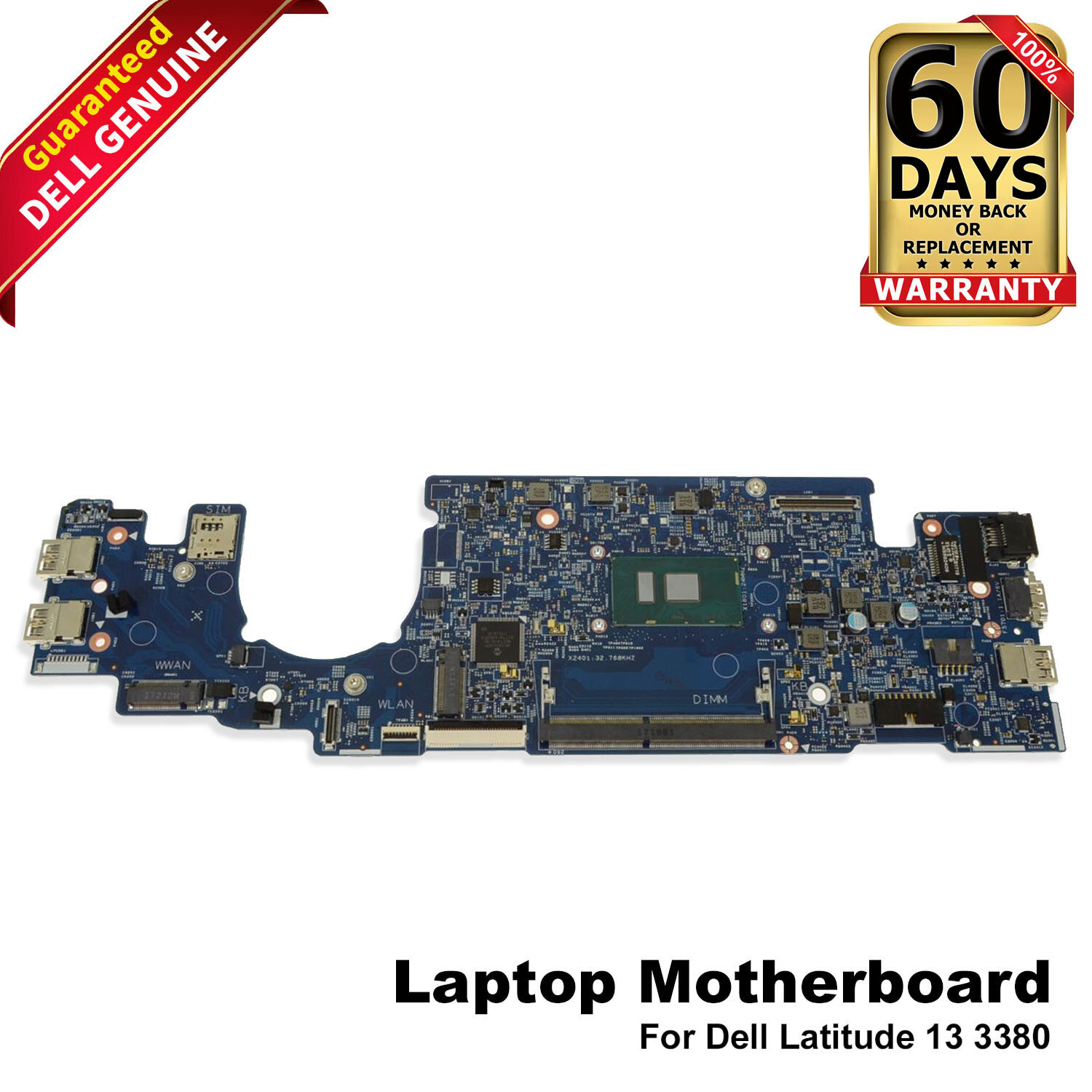 Dell Latitude 13 3380 Intel i3-6006U 2GHz DDR4 Laptop Motherboard 5KCRX 66FRK
