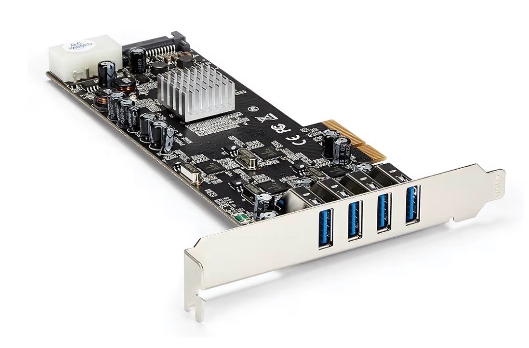 4 Port USB 3.0 Pcie Card W/ 4 Dedicated 5Gbps Channels (USB 3.2 Gen 1) – UASP –