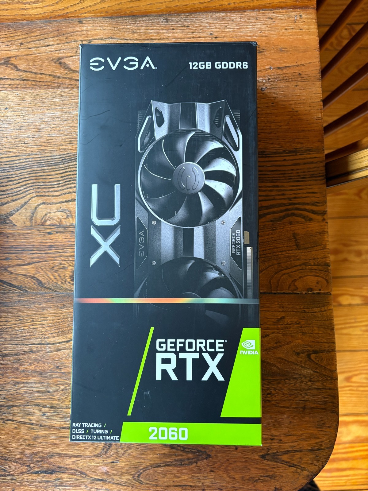 EVGA GeForce RTX 2060 12GB XC Gaming 12G-P4-2263-KR GDDR6 Dual Fans Metal Backpl