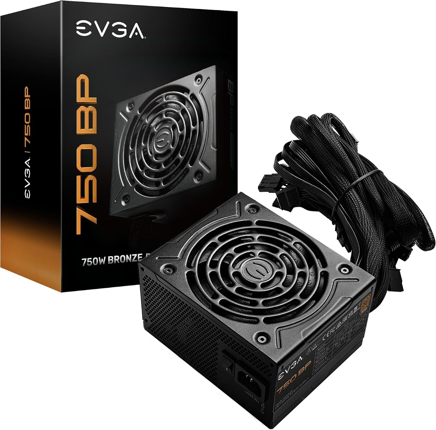 EVGA – 750 BP – 100-BP-0750-K1 80+ Bronze 750W – Power Supply – Black
