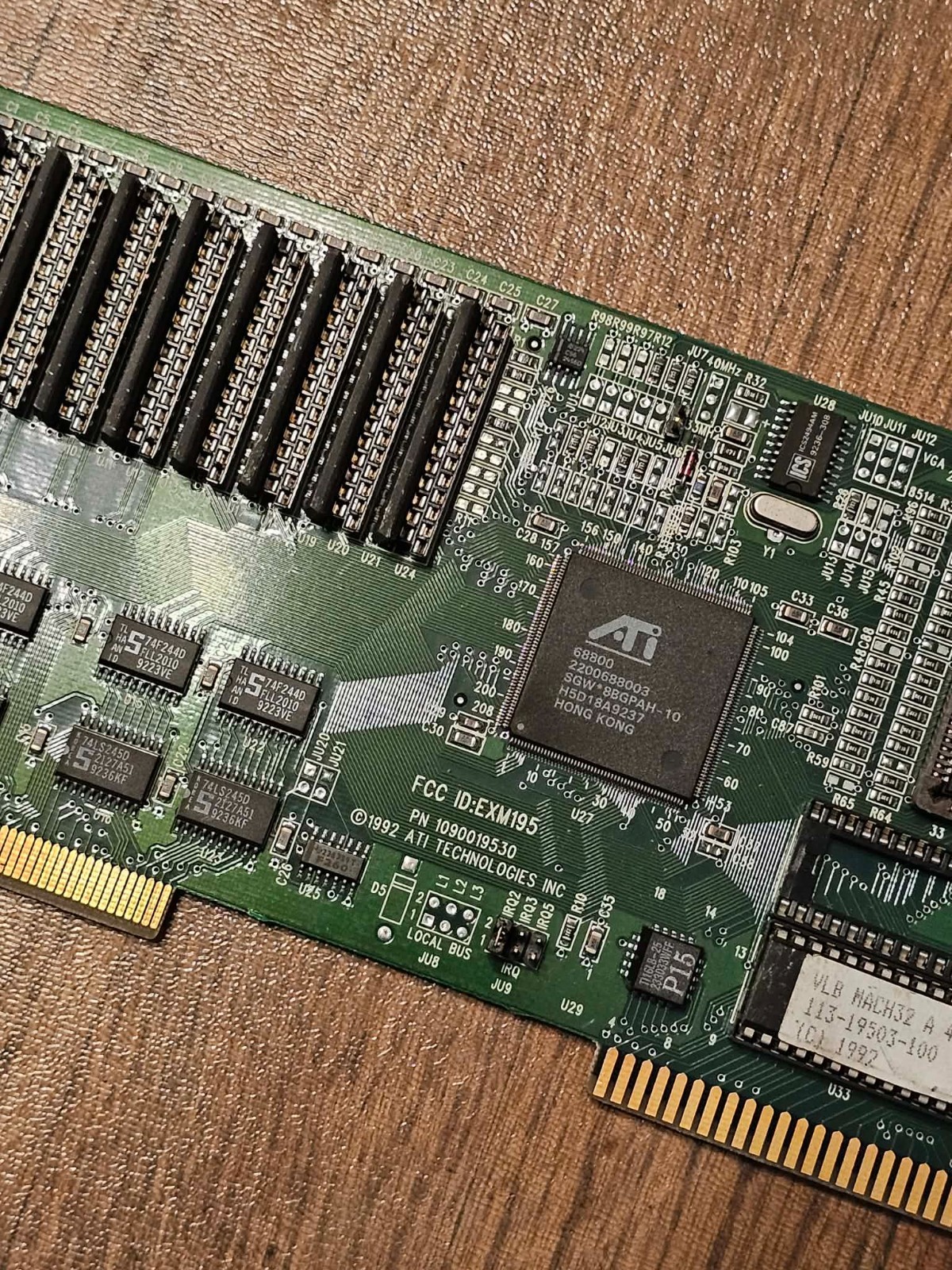 Vintage Retro Tested ATI VLB CARD MACH32 113-19509-102 FCC# EXM195 1090019530