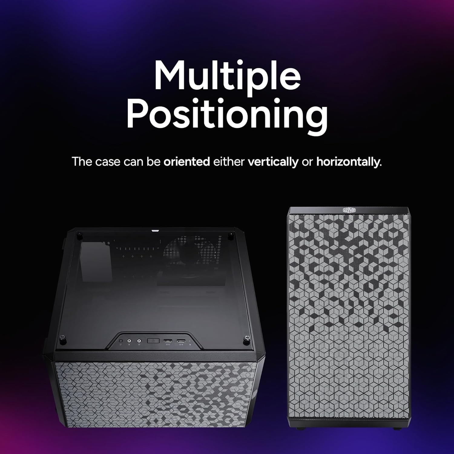 Compact MasterBox Q300L Micro-ATX Case: Versatile I/O Panel & Great Airflow