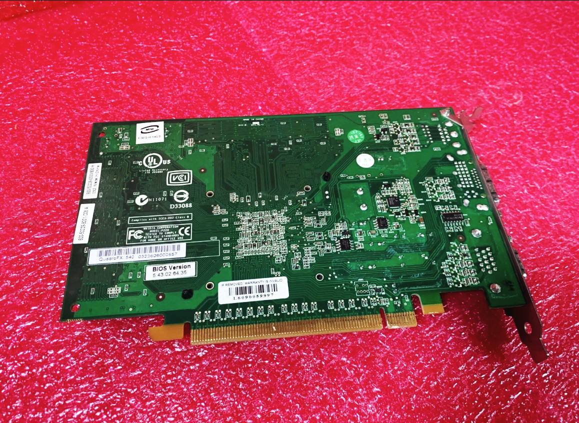 Leadtek NVIDIA QUADRO FX 540 128MB PCIE X16 Medical Color Ultrasound Graphics Ca