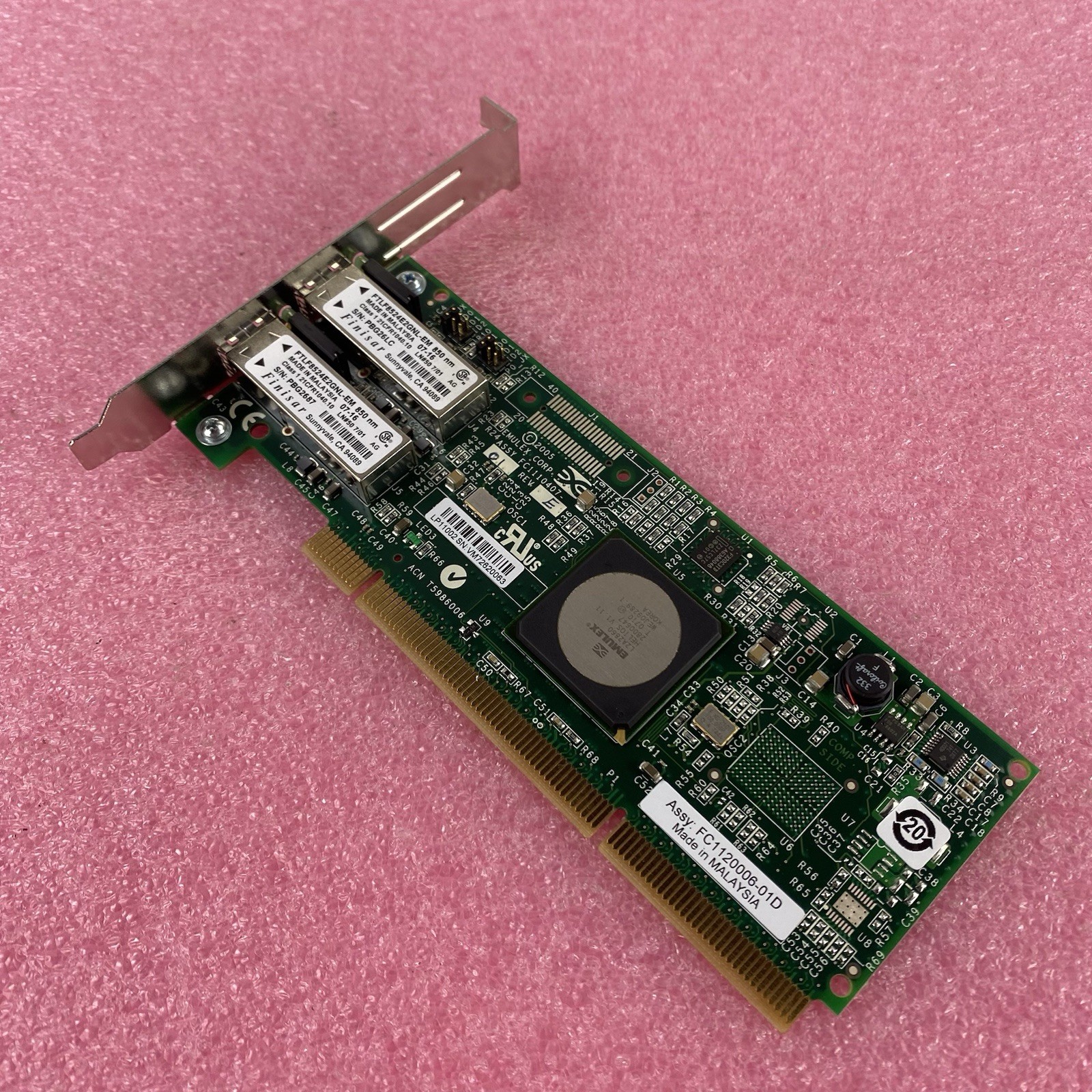 IBM 10N8620 4Gbps 2-Port PCI Fiber Adapter Card (Lot of 2)