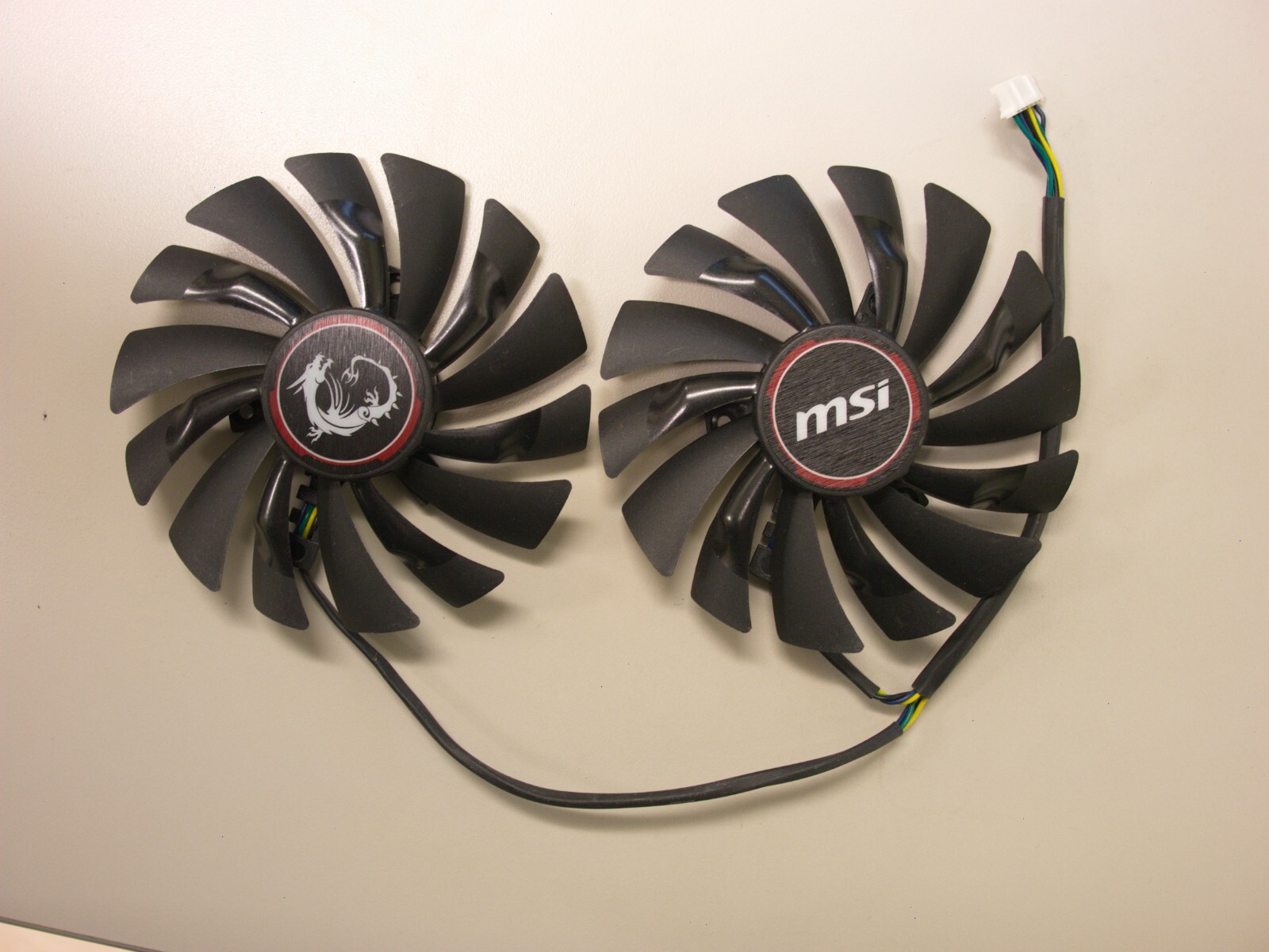 95mm 4 Pine Dual Fan Power Logic PLD10010S12HH MSI GTX 970 980 Video Card