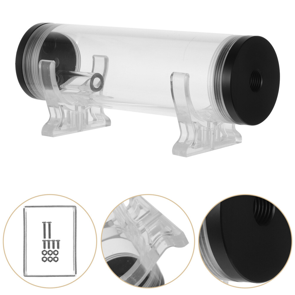 G1/4 Thread Computer Water Cooling Cylinder Cylindrical Tank Reservoir Tank