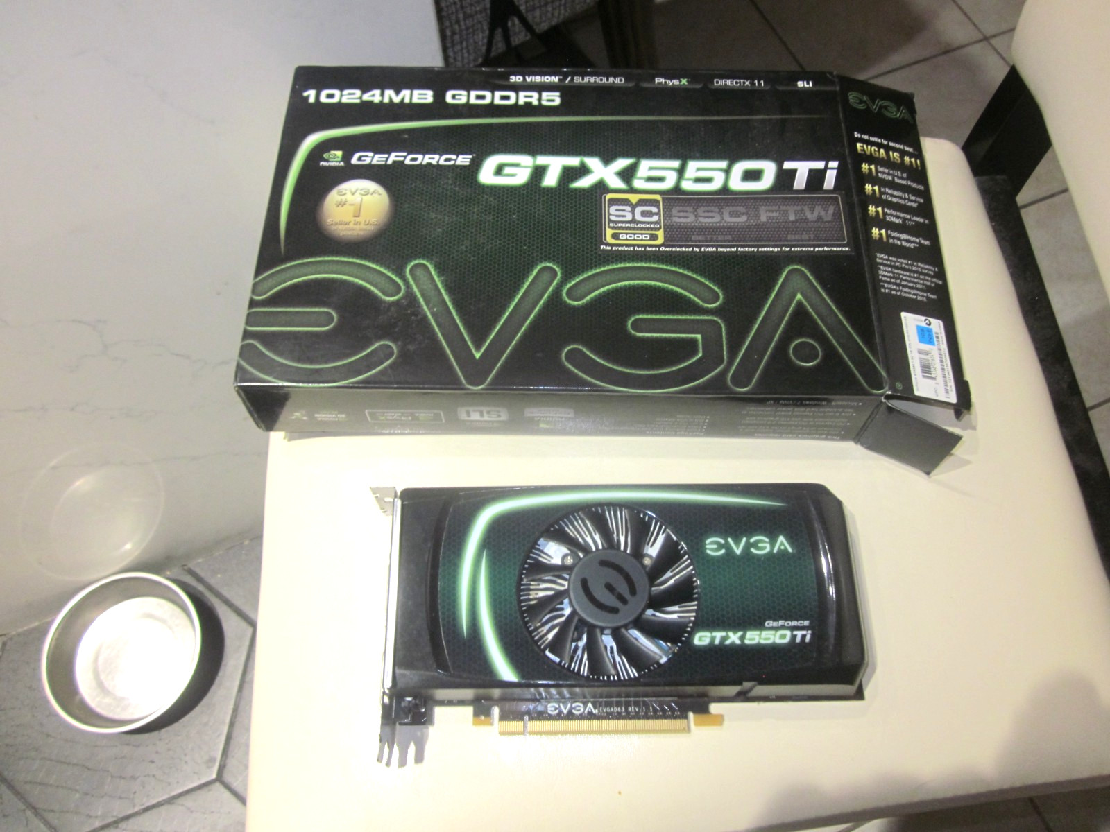 EVGA NVIDIA GeForce GTX 550 Ti Graphics Card (3D VISION) OPEN BOX