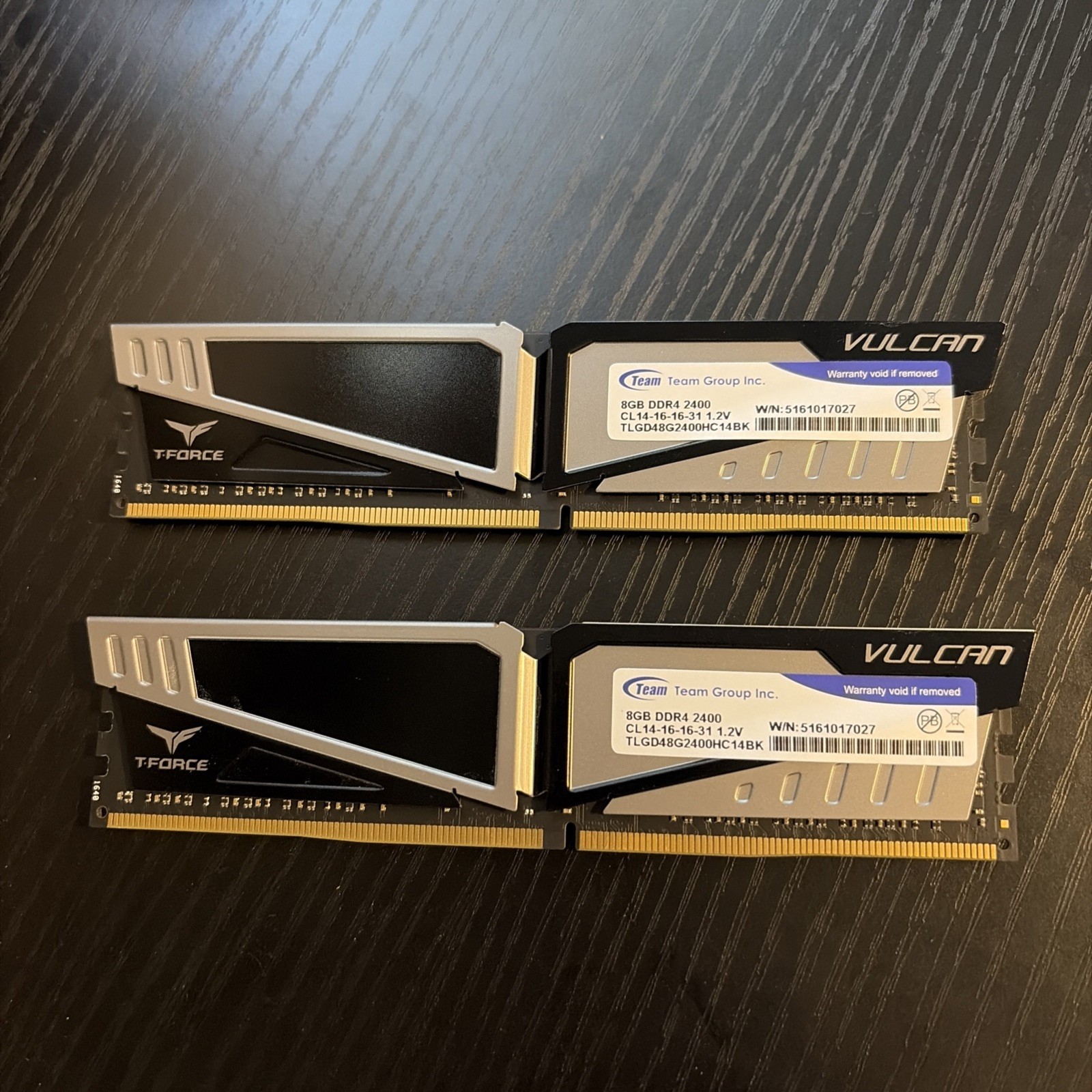 Team T-Force Vulcan 16GB (2 x 8GB) 288-Pin DDR4 SDRAM DDR4 2400 (PC4 19200)