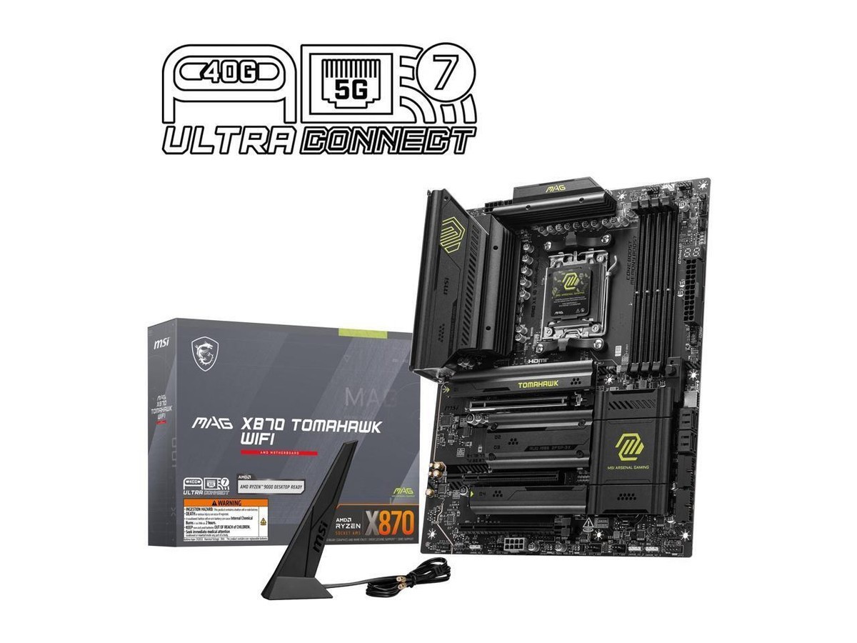 MSI MAG X870 Tomahawk WiFi Gaming Motherboard AM5, DDR5, Wi-Fi 7, ATX Brand NEW