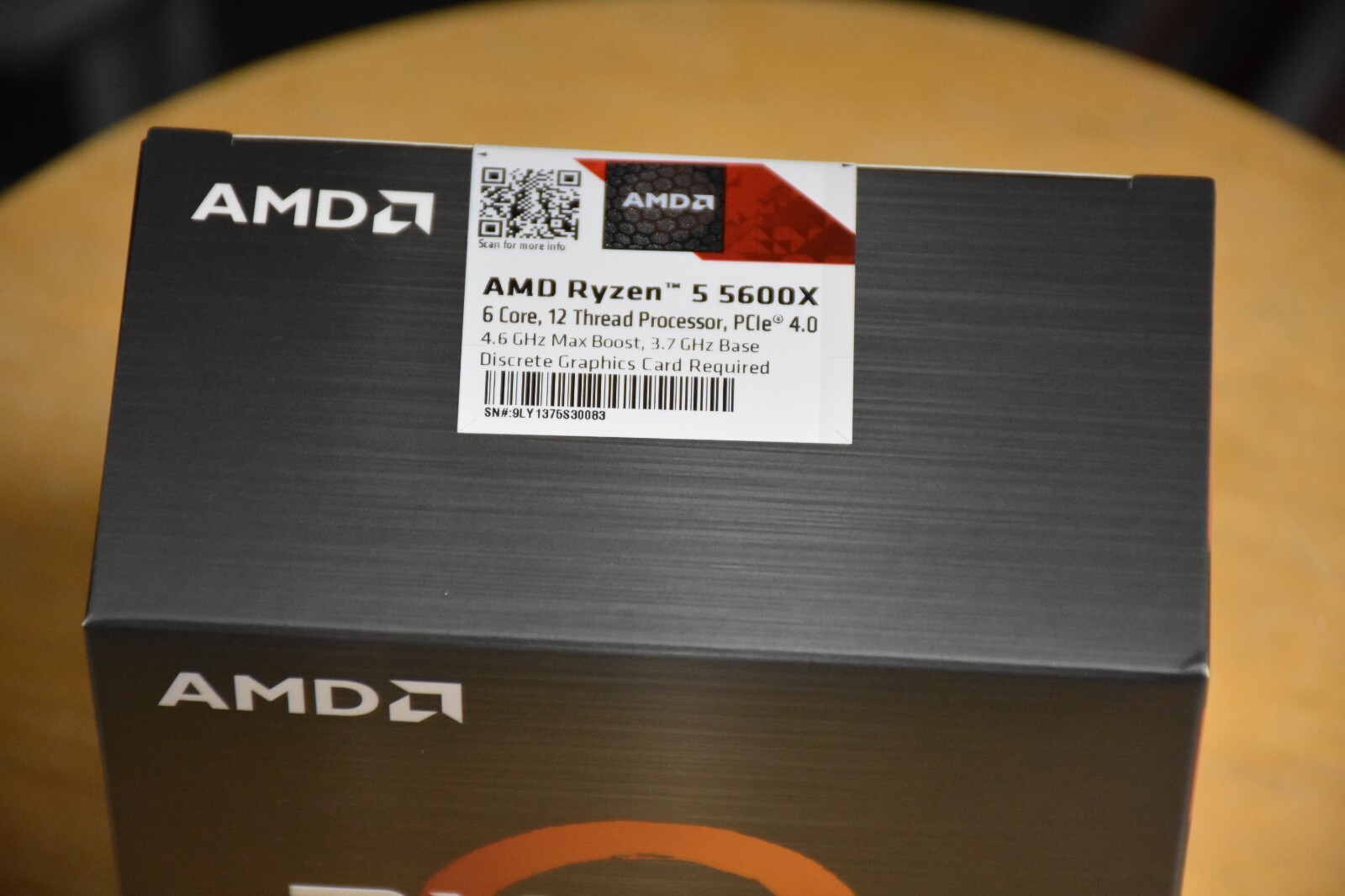 AMD Ryzen 5 5600X (Zen 3) – 6-Core 3.7GHz AM4 Desktop Processor CPU