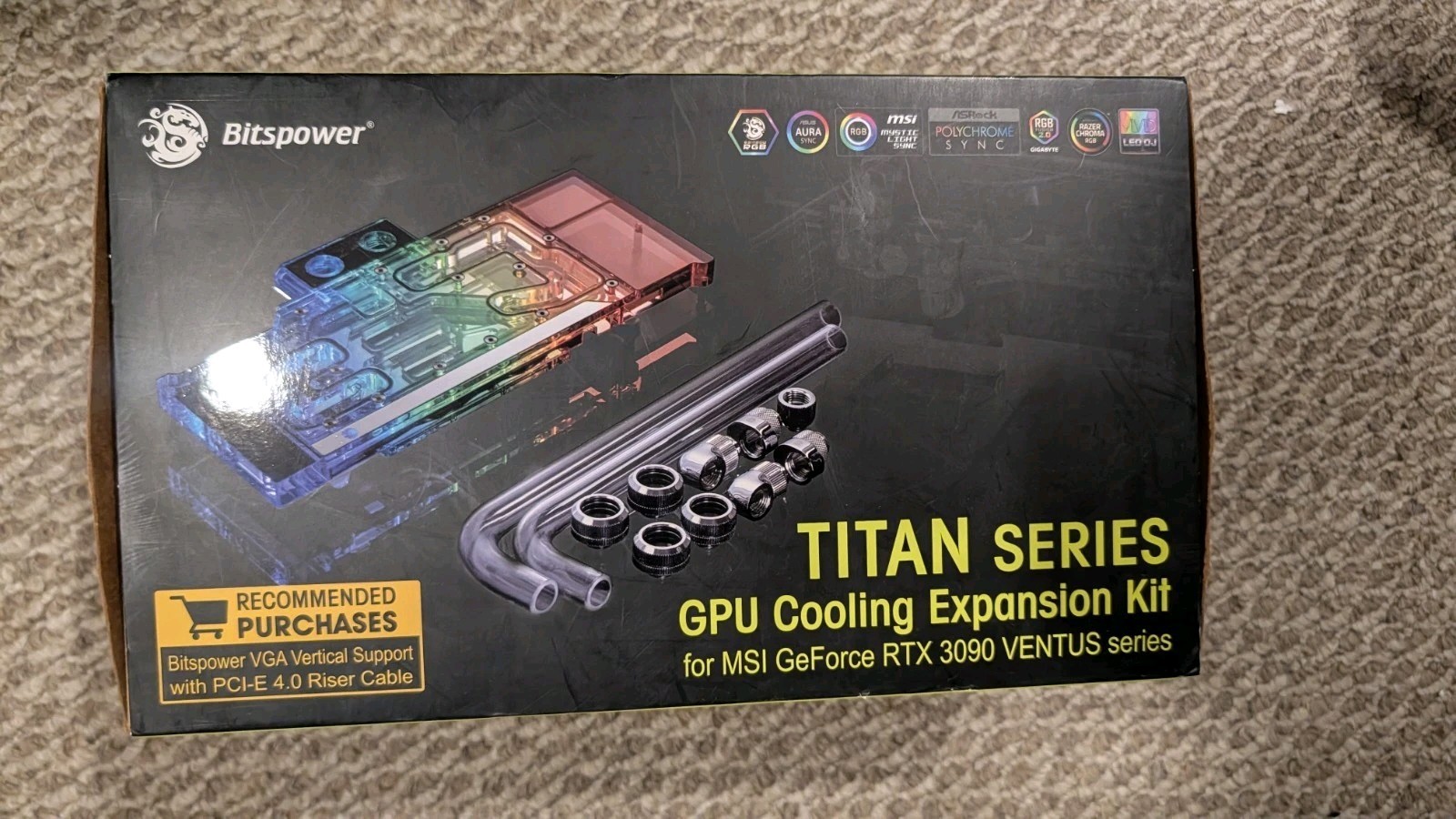 Bitspower Titan Series GPU Cooling Expansion Kit for MSI GeForce RTX 3090 VENTUS