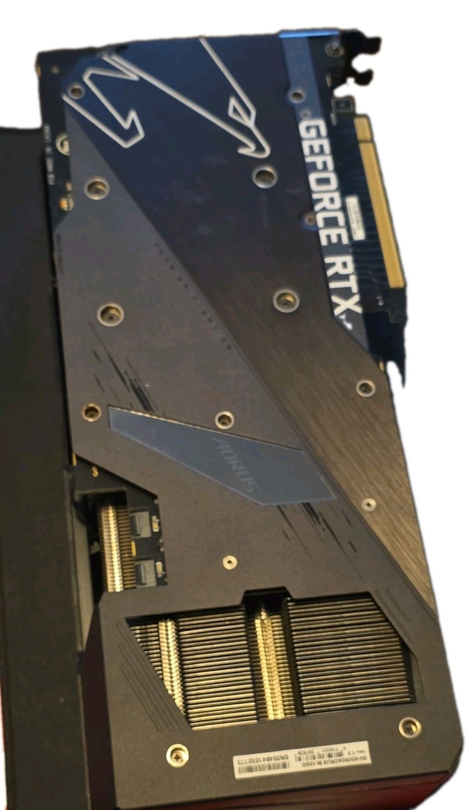 AORUS 3080 NVIDIA GeForce RTX Triple Fan Heatsink PCIe x16 Multi-Monitor rev 1.0