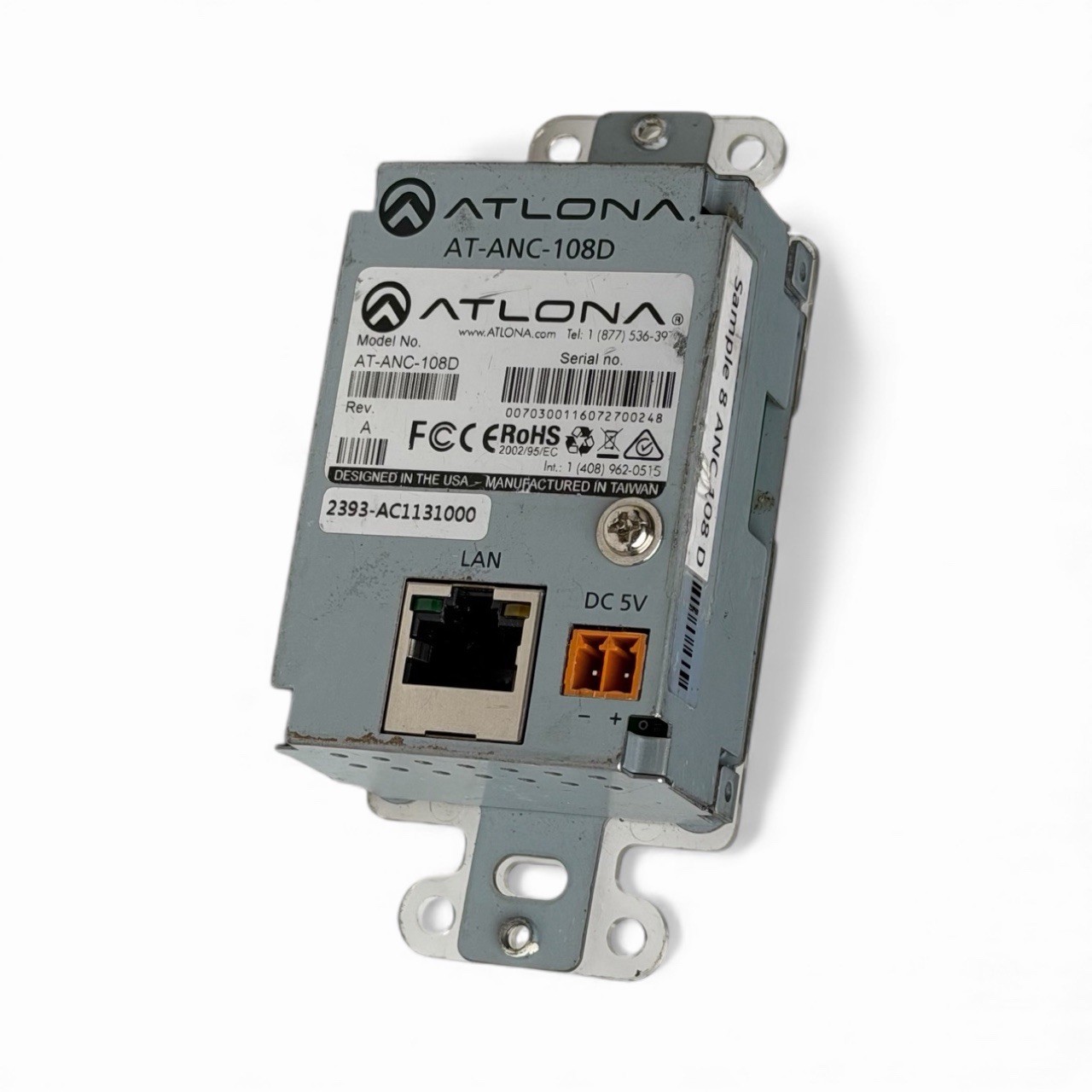 Atlona AT-ANC-108D 8-Button Network Control Panel