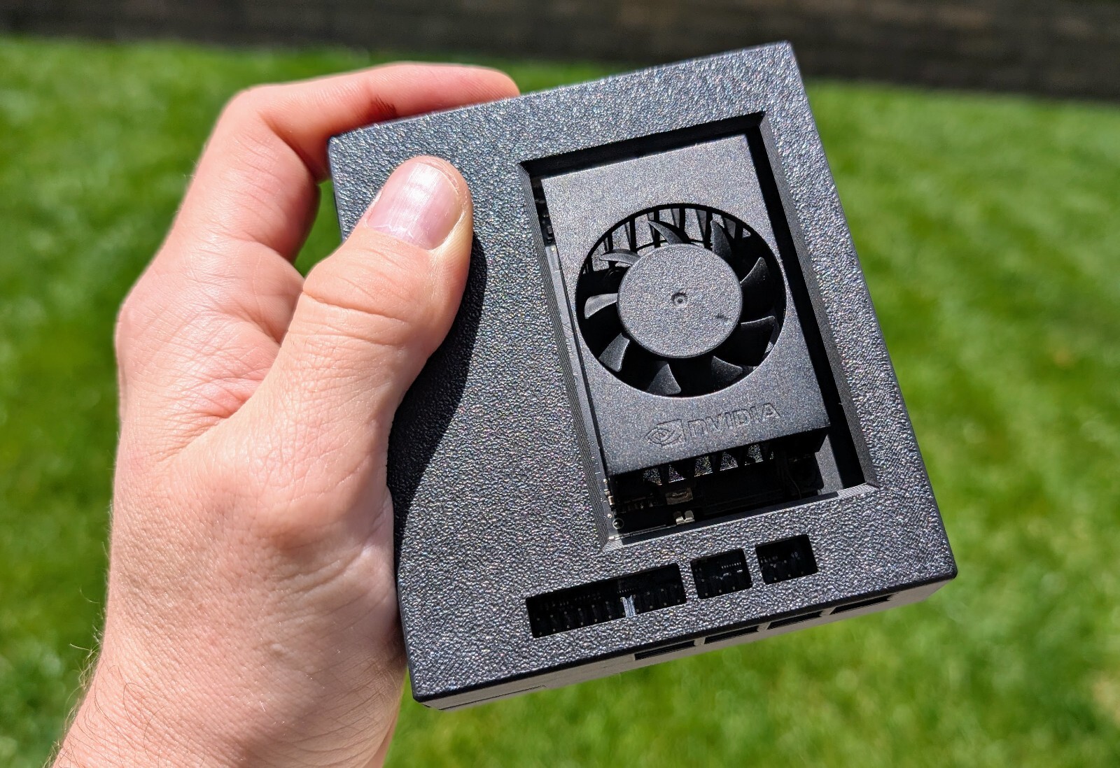 Jetson Orin Nano Rugged Slim Case – Snap-Fit, GPIO/Camera Access, 3D Print 22mm