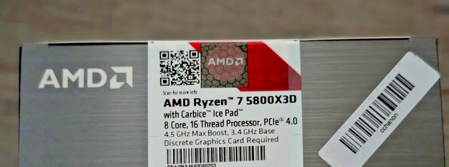 10th Anniversary Limited Edition AMD Ryzen 7 5800X3D 8-core 16-Thread CPU Sealed
