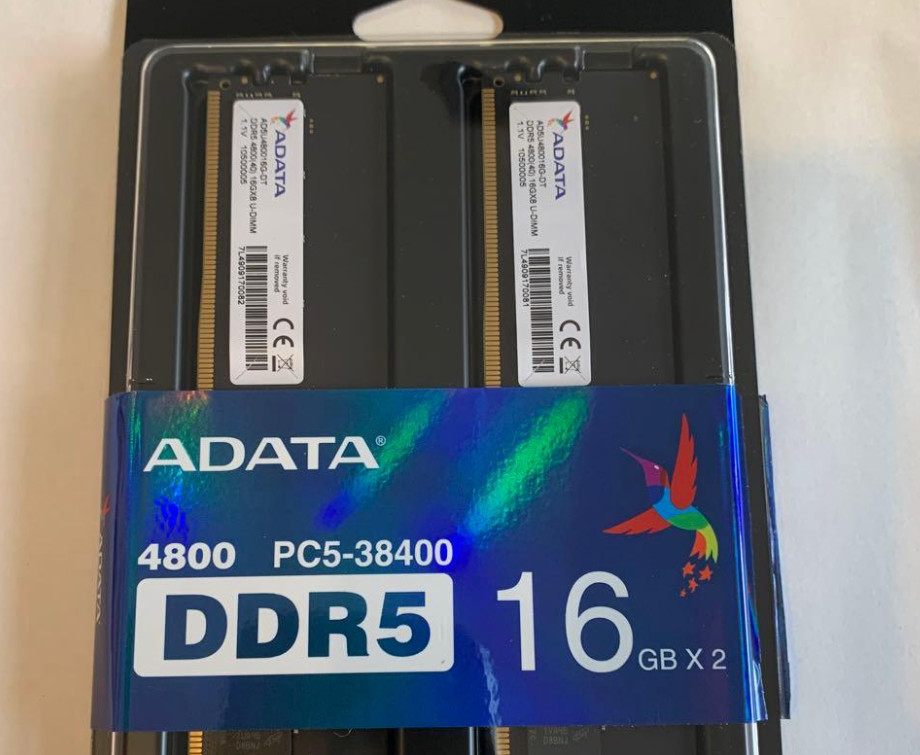 ADATA 32GB Kit (2x16GB) DDR5-4800 PC5-38400 Desktop RAM Tested Working