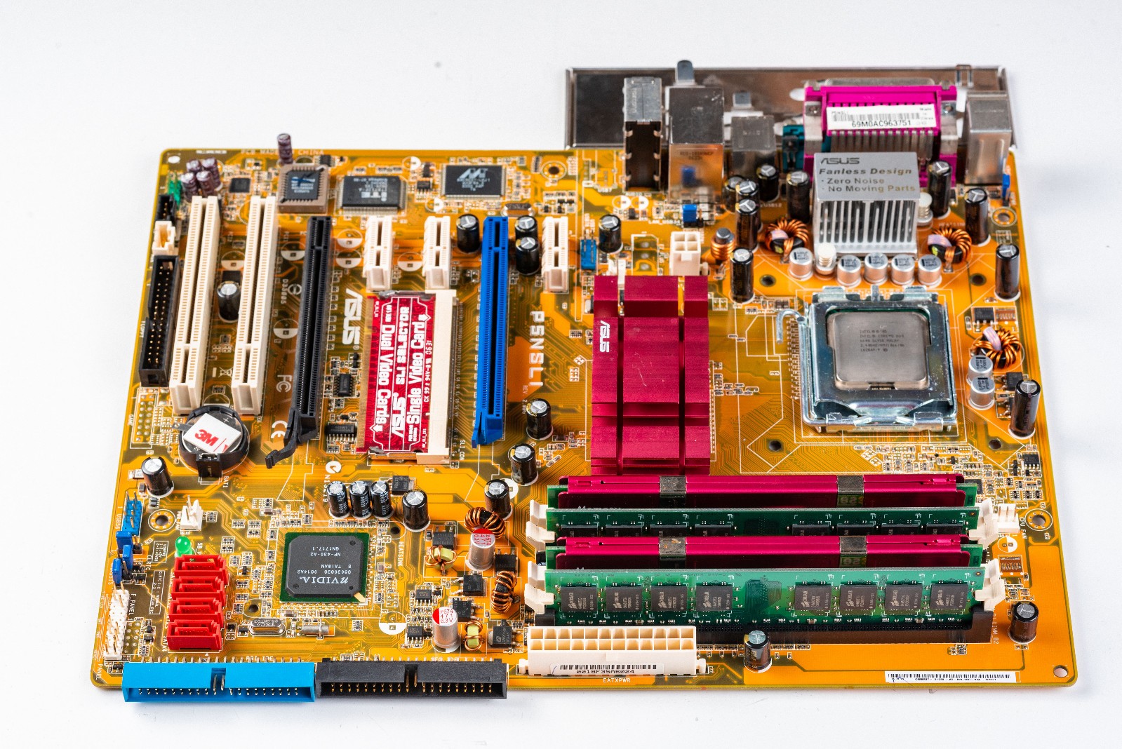 Asus P5NSLI LGA775 ATX Motherboard DDR2 Core 2 Duo Nvidia SLI Support Windows XP