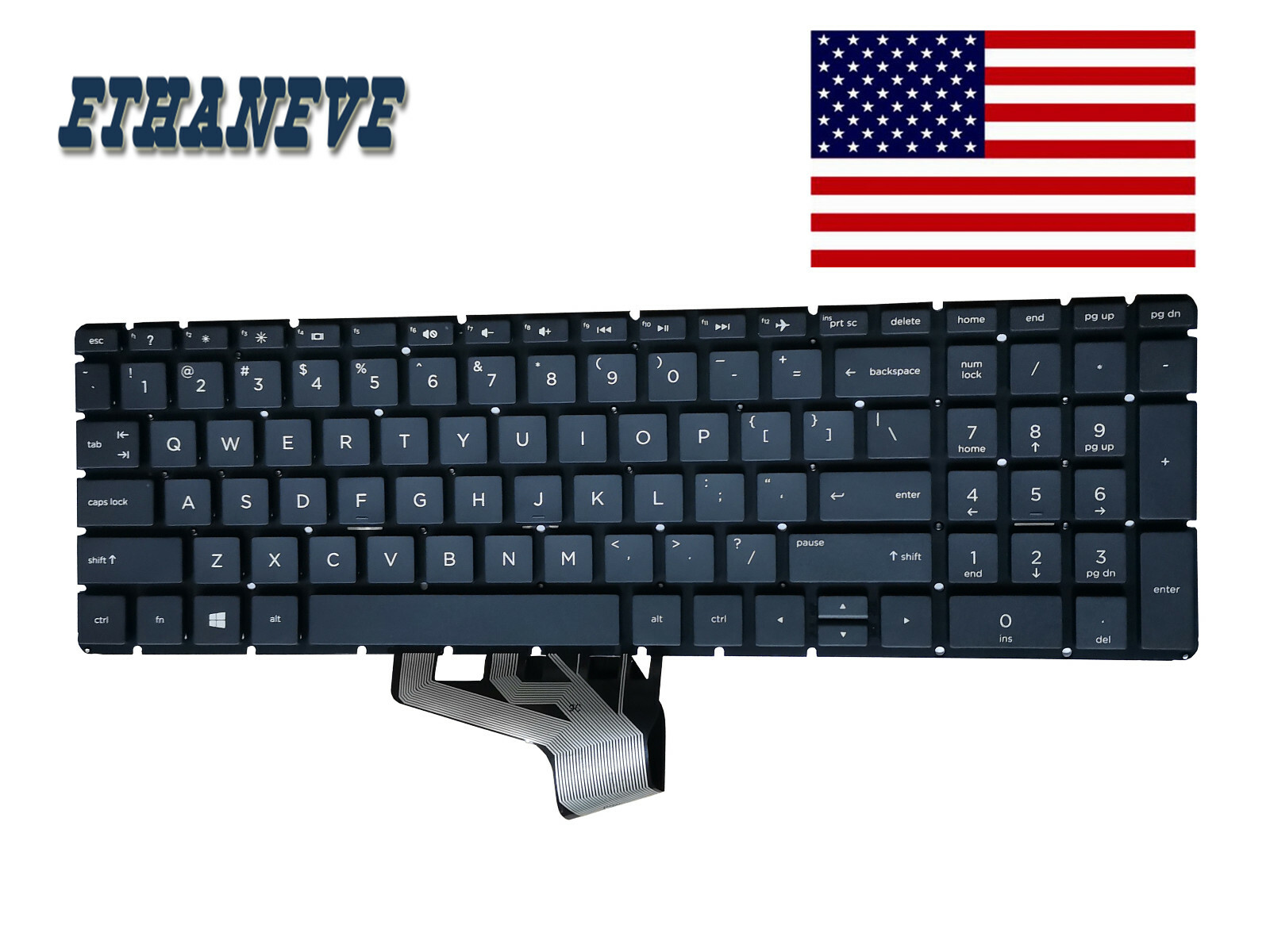 New For HP 15-bs1xx 15-bs2xx 15-bs000 15-bs100 Series Laptop Keyboard Black